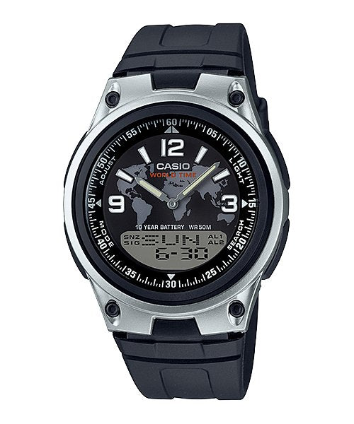 Casio Casual Watch For Men Analog - Digital Leather - AW - 80 - 1A2VDF - Zamana.pk Main image