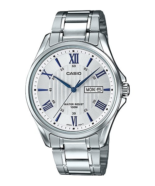 Casio Casual Watch For Men Analog Stainless Steel MTP - 1384D - 7A2VDF - Zamana.pk Main image