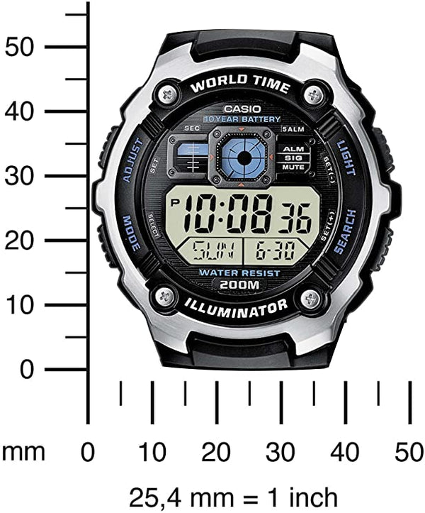 Casio Collection Men's Watch AE - 2000W - 1AVDF - Zamana.pk