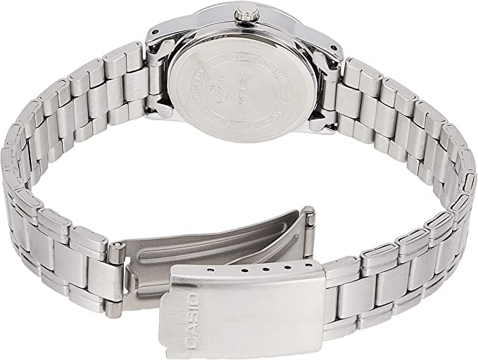 Casio Dress Women's Watch Silver Dial Analog Steel Band LTP - V001D - 7BUDF - Zamana.pk