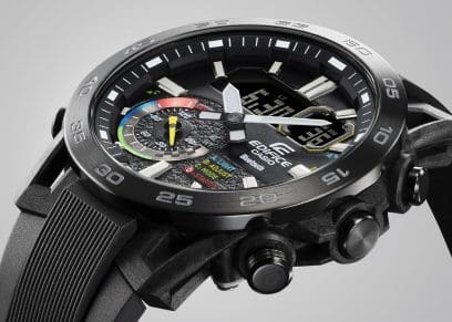 Casio ECB - 40MP - 1A RACING MULTI - COLOR Series 1/1000th chrono Bluetooth - Zamana.pk