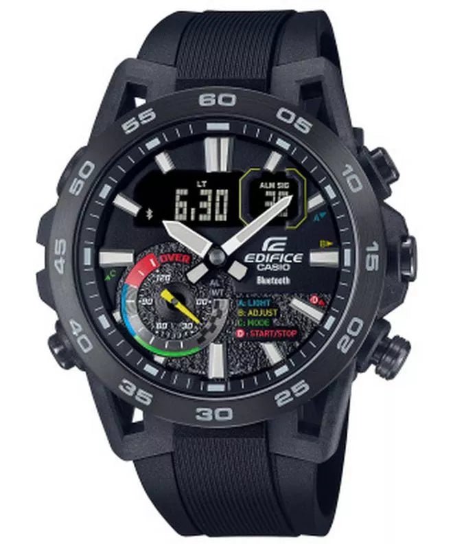 Casio ECB - 40MP - 1A RACING MULTI - COLOR Series 1/1000th chrono Bluetooth - Zamana.pk Main image