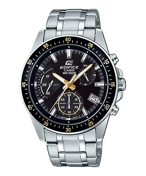 Casio Edifice Chronograph Black Dial Men's Watch - EFV - 540D - 1A9VUDF - Zamana.pk Main image