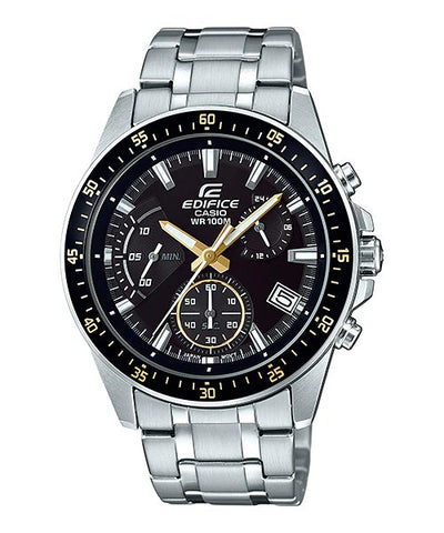 Casio Edifice Chronograph Black Dial Men's Watch - EFV - 540D - 1A9VUDF - Zamana.pk