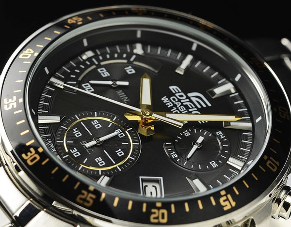 Casio Edifice Chronograph Black Dial Men's Watch - EFV - 540D - 1A9VUDF - Zamana.pk