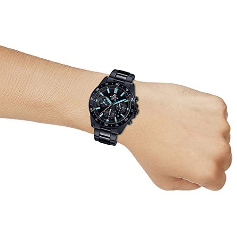 Casio Edifice Chronograph Black Dial Men's Watch EFV - 570DC - 1AVUDF - Zamana.pk