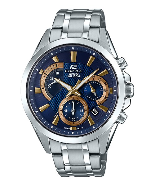 Casio Edifice Chronograph Blue Dial Men's Watch - EFV - 580D - 2AVUDF(EX477) - Zamana.pk Main image