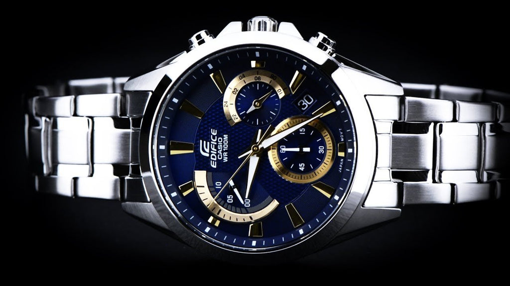 Casio Edifice Chronograph Blue Dial Men's Watch - EFV - 580D - 2AVUDF(EX477) - Zamana.pk