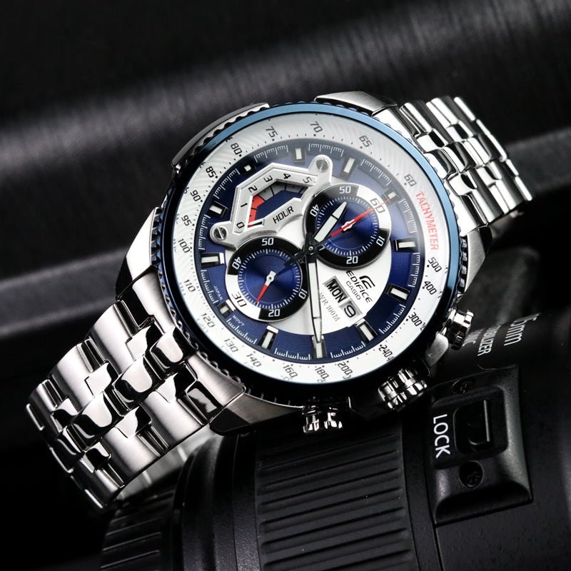 Casio Edifice Chronograph Multi - Color Dial Men's Watch - EF - 558D - 2AVDF (ED437) - Zamana.pk