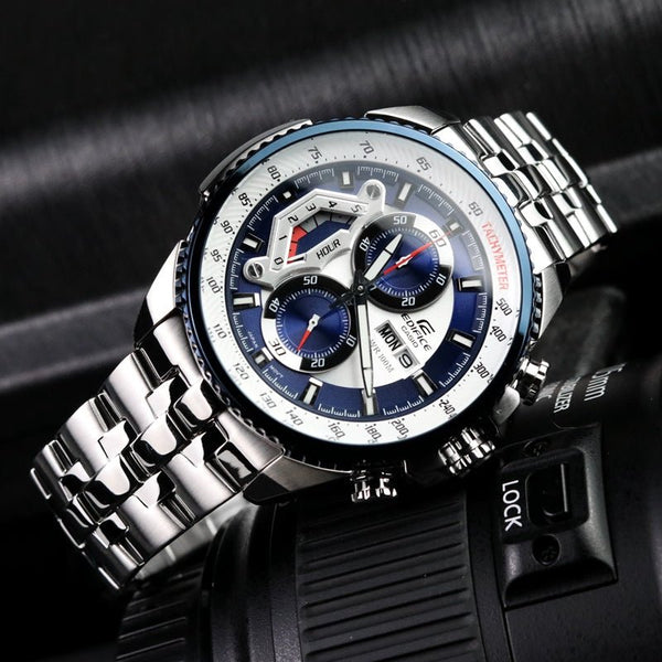 Casio Edifice Chronograph Multi - Color Dial Men's Watch - EF - 558D - 2AVDF (ED437) - Zamana.pk