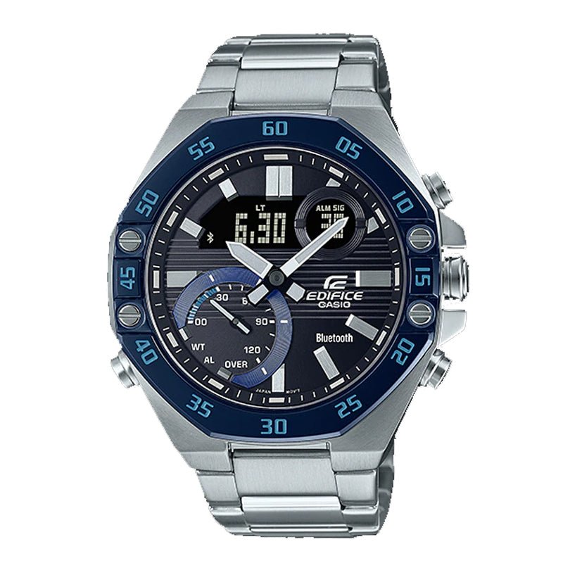 CASIO EDIFICE ECB - 10DB - 1B STAINLESS STEEL BAND MEN WATCH - Zamana.pk Main image