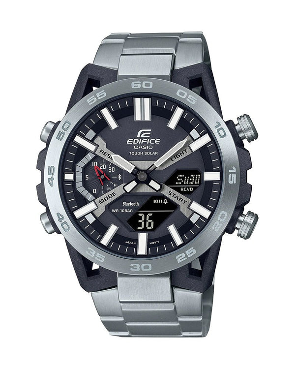 Casio Edifice ECB - 2000D - 1A Solar Carbon bezel Mobile Link ECB - 2000D - 1A Men's Watch - Zamana.pk