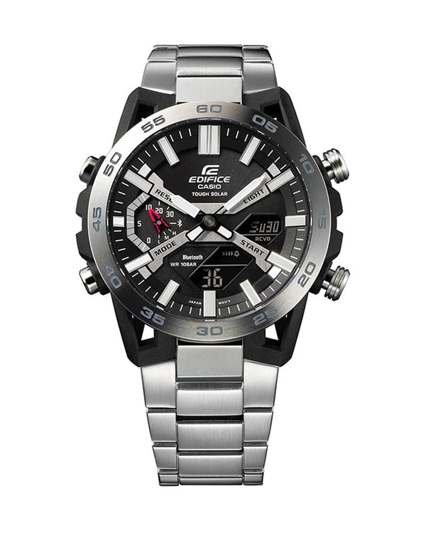 Casio Edifice ECB - 2000D - 1A Solar Carbon bezel Mobile Link ECB - 2000D - 1A Men's Watch - Zamana.pk