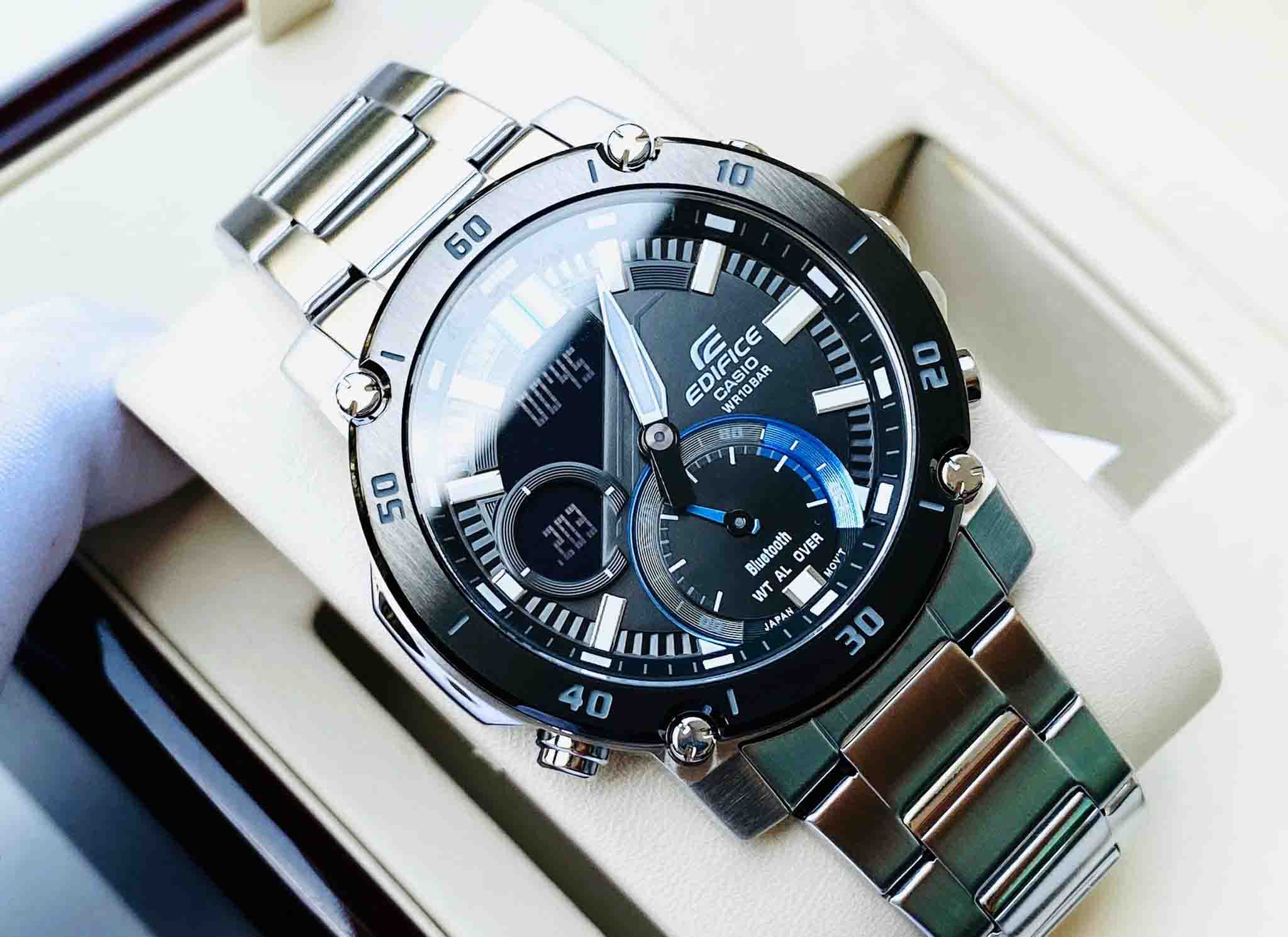 Casio Edifice ECB - 20DB - 1A Mobile link Bluetooth - For Men - Zamana.pk