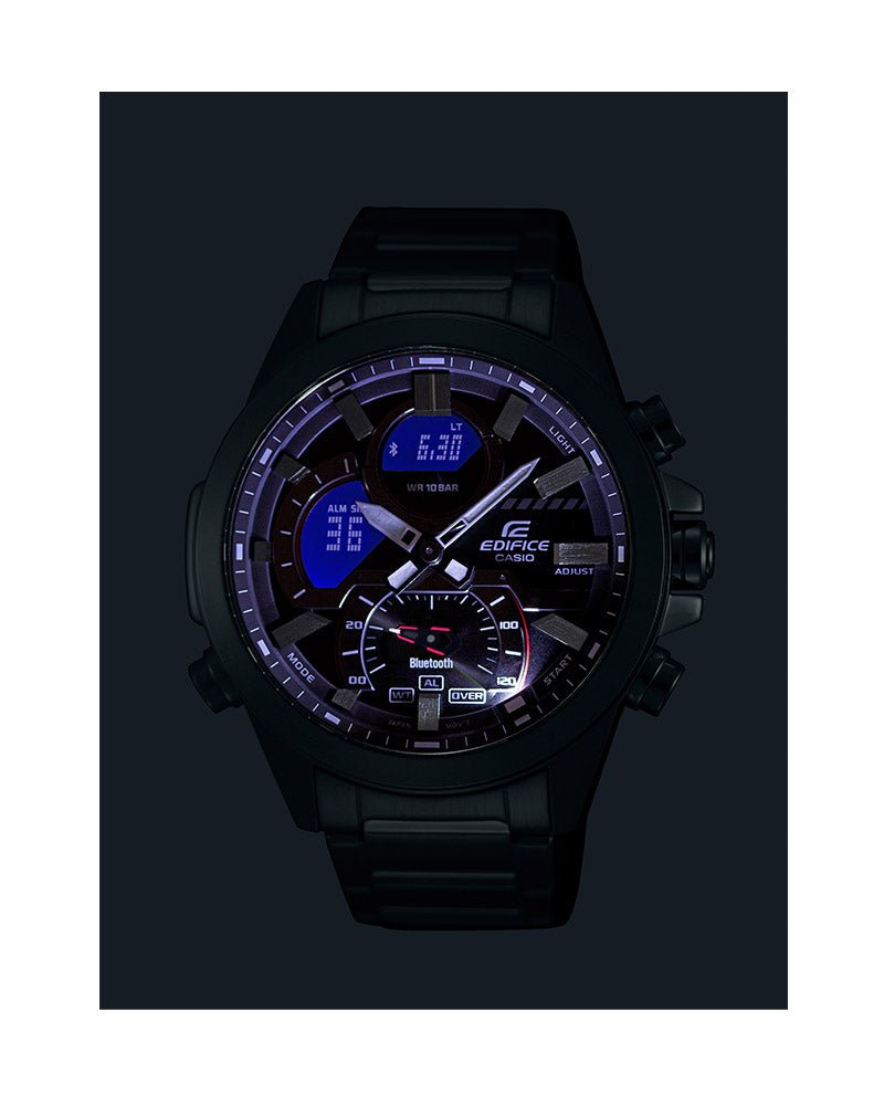 Casio Edifice ECB - 30D - 1ADF - Stainless Steel Chronograph Watch For Men - Zamana.pk