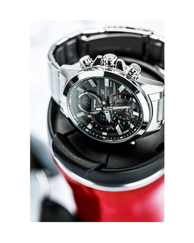 Casio Edifice ECB - 30D - 1ADF - Stainless Steel Chronograph Watch For Men - Zamana.pk