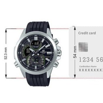 Casio Edifice – ECB - 30P - 1ADF Men's Watch, Resin Band, Black Dial,Bluetooth - Zamana.pk