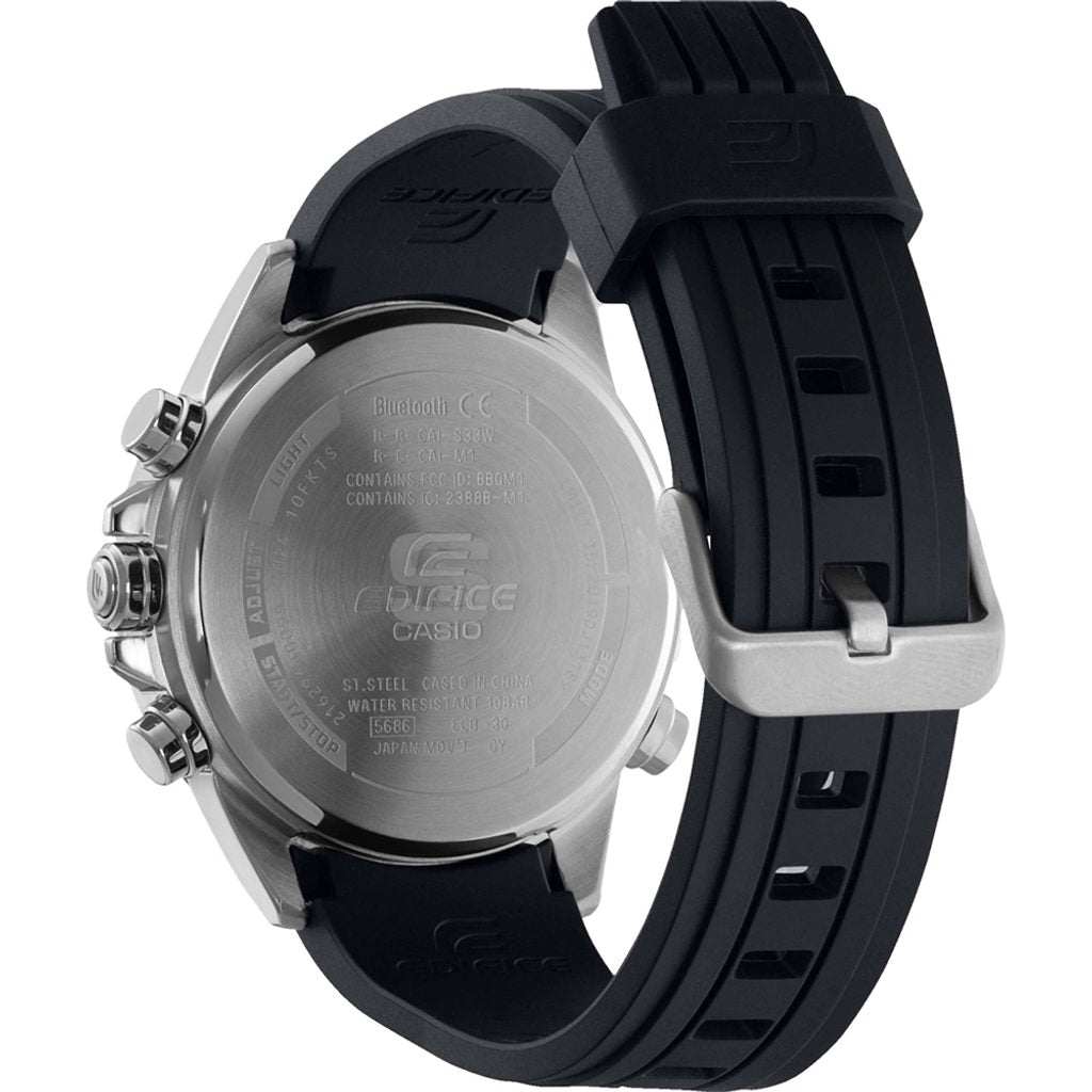 Casio Edifice – ECB - 30P - 1ADF Men's Watch, Resin Band, Black Dial,Bluetooth - Zamana.pk