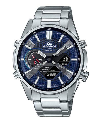 CASIO EDIFICE ECB - S100D - 2ADF STAINLESS STEEL BAND MEN WATCH - Zamana.pk