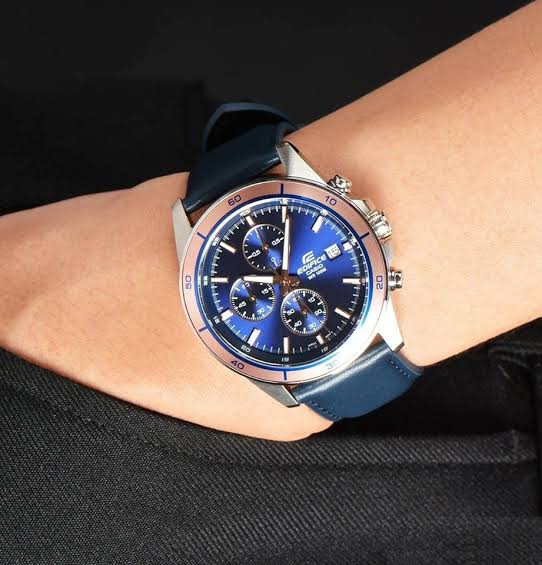 Casio Edifice EFR - 526L - 2AVUDF Chronograph Blue Dial Men's Watch - (EX302) - Zamana.pk