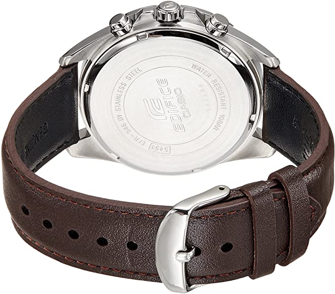 CASIO EDIFICE EFR - 546L - 7A MEN'S CHRONOGRAPH LEATHER STRAP WATCH - Zamana.pk