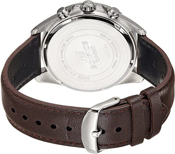 CASIO EDIFICE EFR - 546L - 7A MEN'S CHRONOGRAPH LEATHER STRAP WATCH - Zamana.pk
