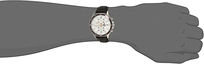 CASIO EDIFICE EFR - 546L - 7A MEN'S CHRONOGRAPH LEATHER STRAP WATCH - Zamana.pk