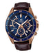 CASIO EDIFICE EFR - 552GL - 2A MEN'S CHRONOGRAPH LEATHER STRAP WATCH EFR - 552GL - 2AV - Zamana.pk