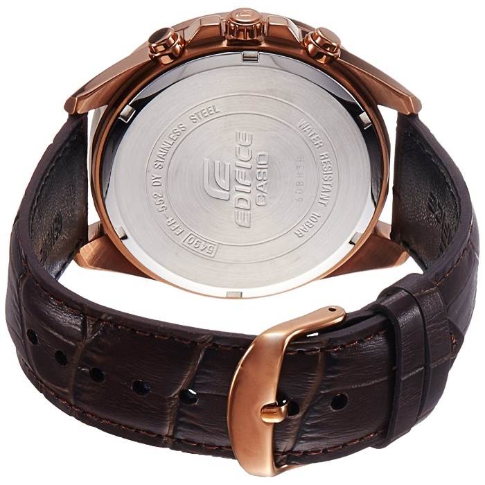 CASIO EDIFICE EFR - 552GL - 2A MEN'S CHRONOGRAPH LEATHER STRAP WATCH EFR - 552GL - 2AV - Zamana.pk