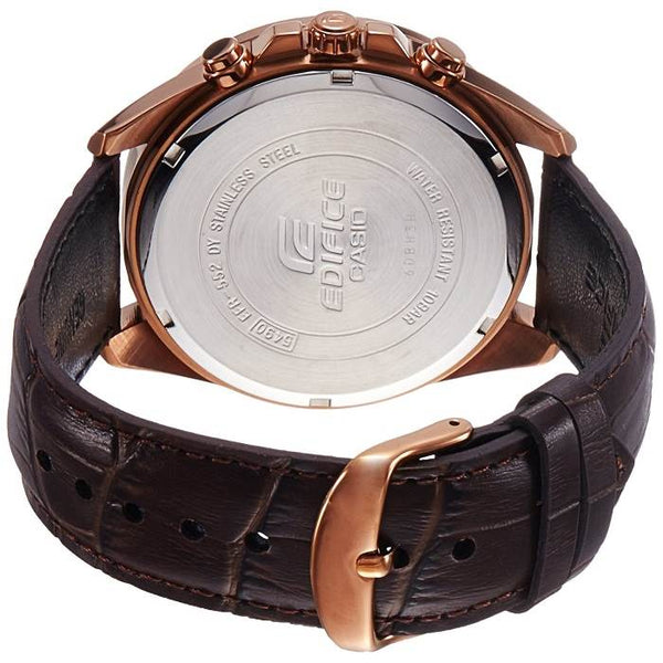 CASIO EDIFICE EFR - 552GL - 2A MEN'S CHRONOGRAPH LEATHER STRAP WATCH EFR - 552GL - 2AV - Zamana.pk