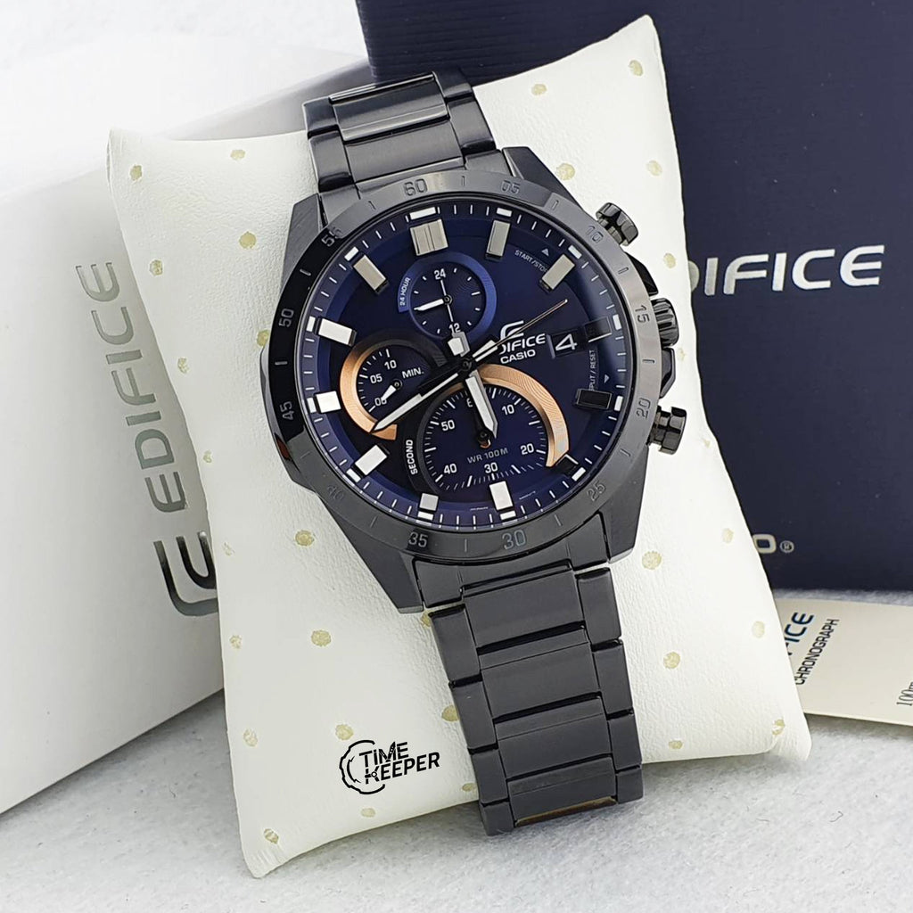 Casio Edifice EFR - 571DC - 2AVUDF Classy Chrono Black Steel Watch - For Men - Zamana.pk