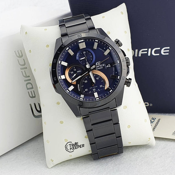 Casio Edifice EFR - 571DC - 2AVUDF Classy Chrono Black Steel Watch - For Men - Zamana.pk