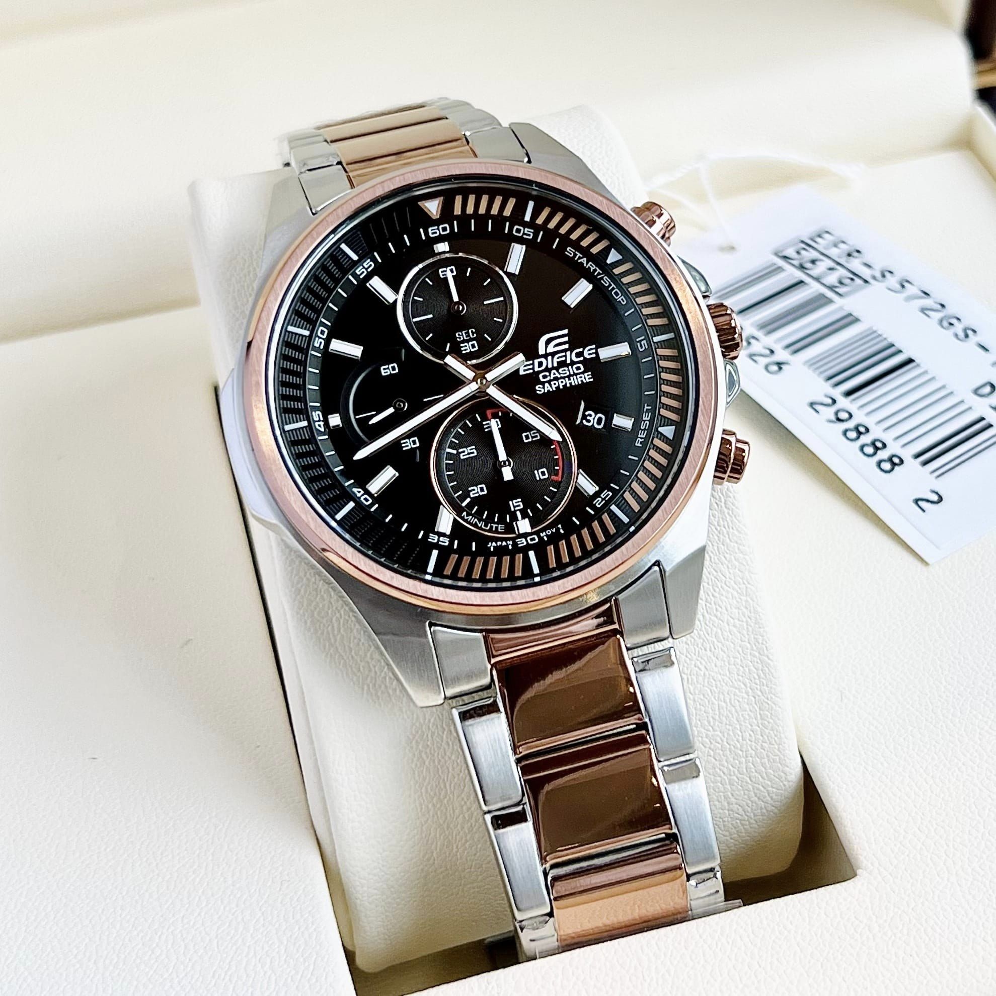 Casio Edifice EFR - S572GS - 1A Men's Sapphire Crystal Slim Case Watch - Zamana.pk Main image