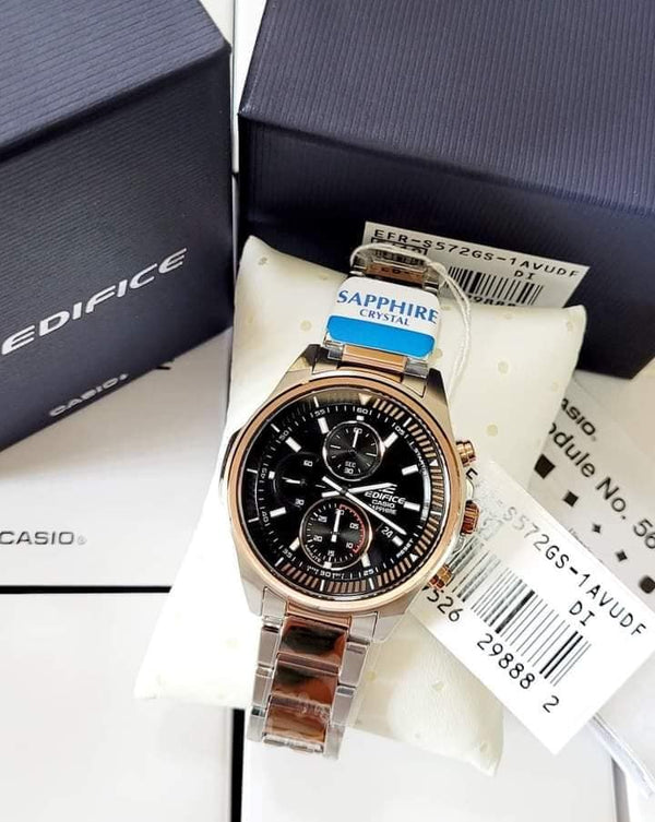 Casio Edifice EFR - S572GS - 1A Men's Sapphire Crystal Slim Case Watch - Zamana.pk