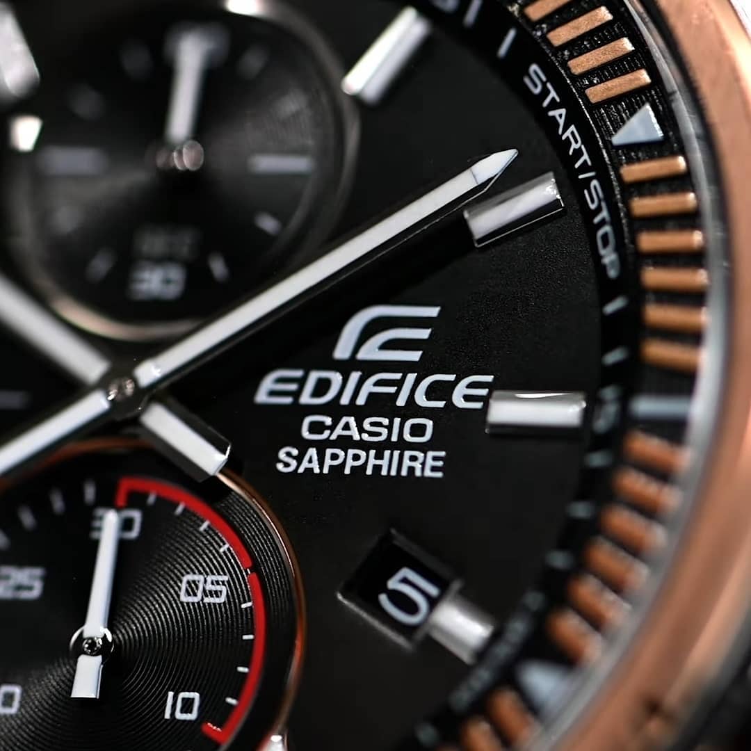 Casio Edifice EFR - S572GS - 1A Men's Sapphire Crystal Slim Case Watch - Zamana.pk