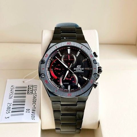Casio Edifice EFS - S560DC - 1A Sapphire Crystal Solar Powered Chronograph Men's Watch - Zamana.pk