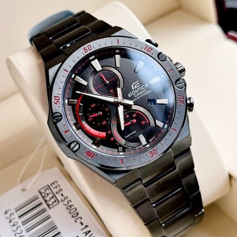 Casio Edifice EFS - S560DC - 1A Sapphire Crystal Solar Powered Chronograph Men's Watch - Zamana.pk Main image