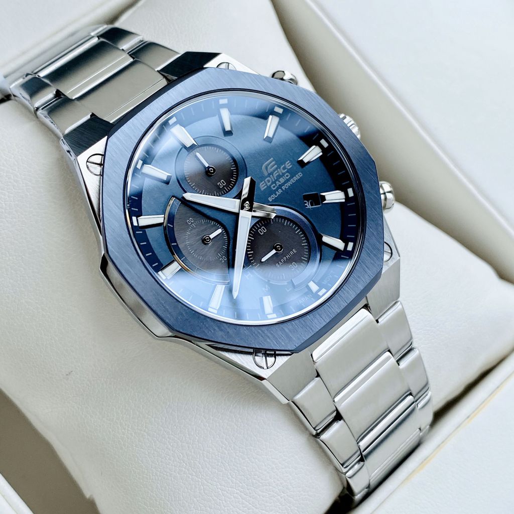 Casio Edifice EFS - S570DB - 2AUDF Solar Powered Analogue Men's Wrist Watch - Zamana.pk