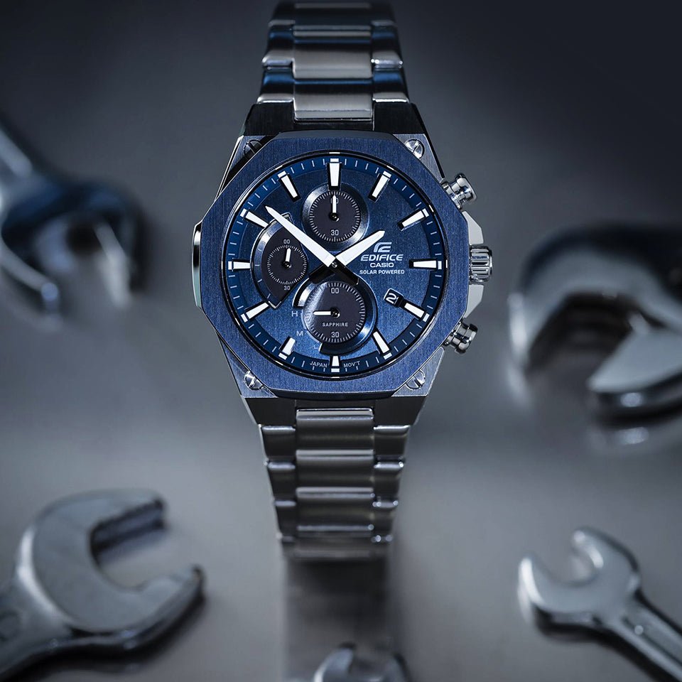 Casio Edifice EFS - S570DB - 2AUDF Solar Powered Analogue Men's Wrist Watch - Zamana.pk