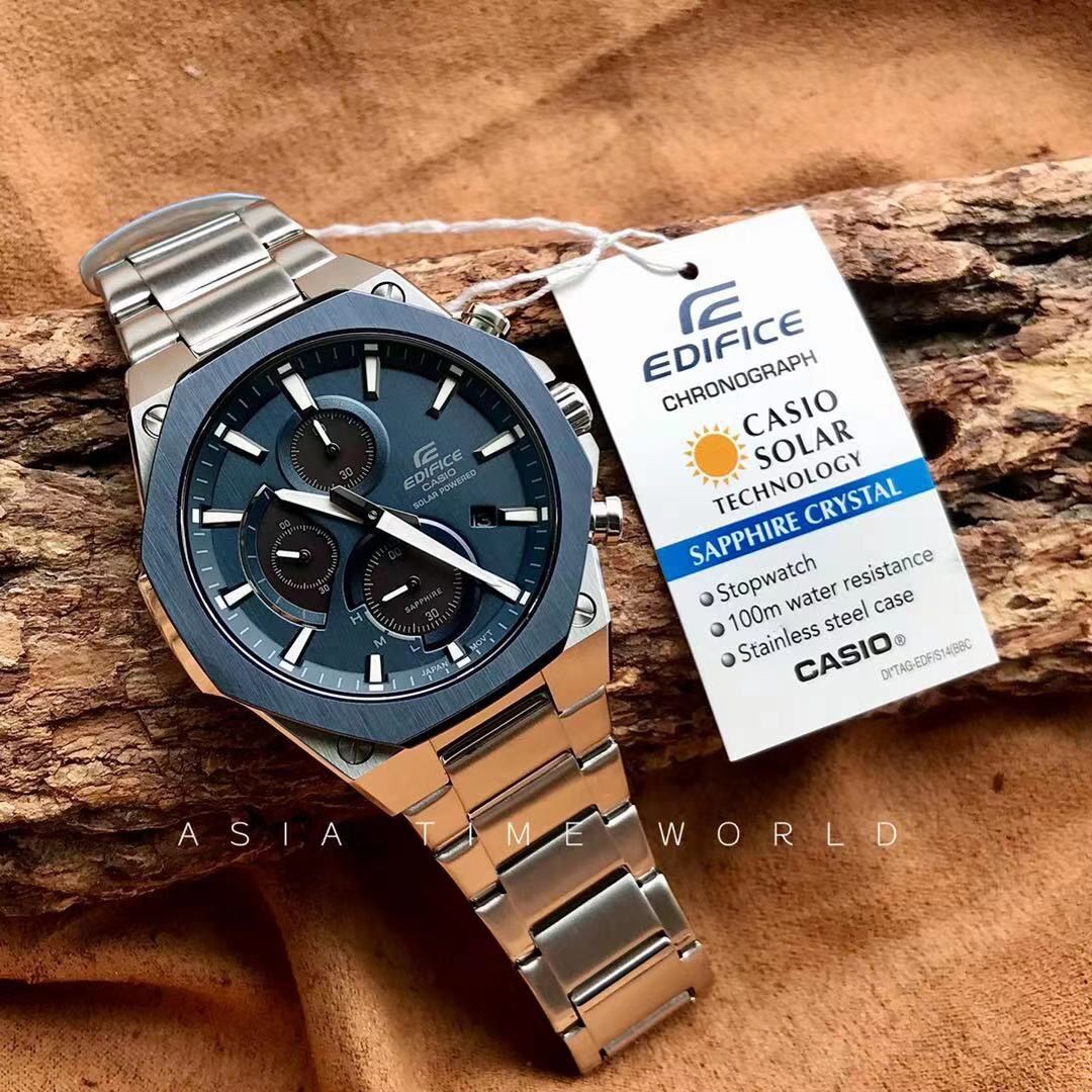 Casio Edifice EFS - S570DB - 2AUDF Solar Powered Analogue Men's Wrist Watch - Zamana.pk