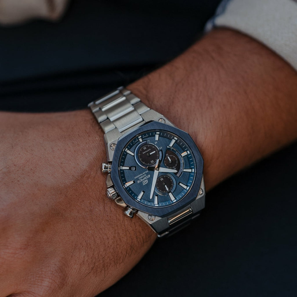 Casio Edifice EFS - S570DB - 2AUDF Solar Powered Analogue Men's Wrist Watch - Zamana.pk