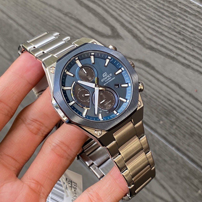 Casio Edifice EFS - S570DB - 2AUDF Solar Powered Analogue Men's Wrist Watch - Zamana.pk
