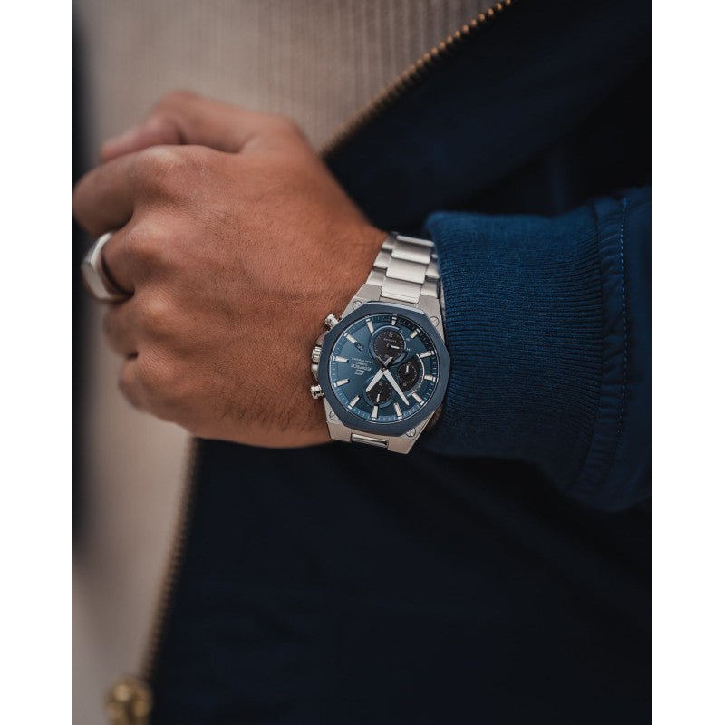 Casio Edifice EFS - S570DB - 2AUDF Solar Powered Analogue Men's Wrist Watch - Zamana.pk