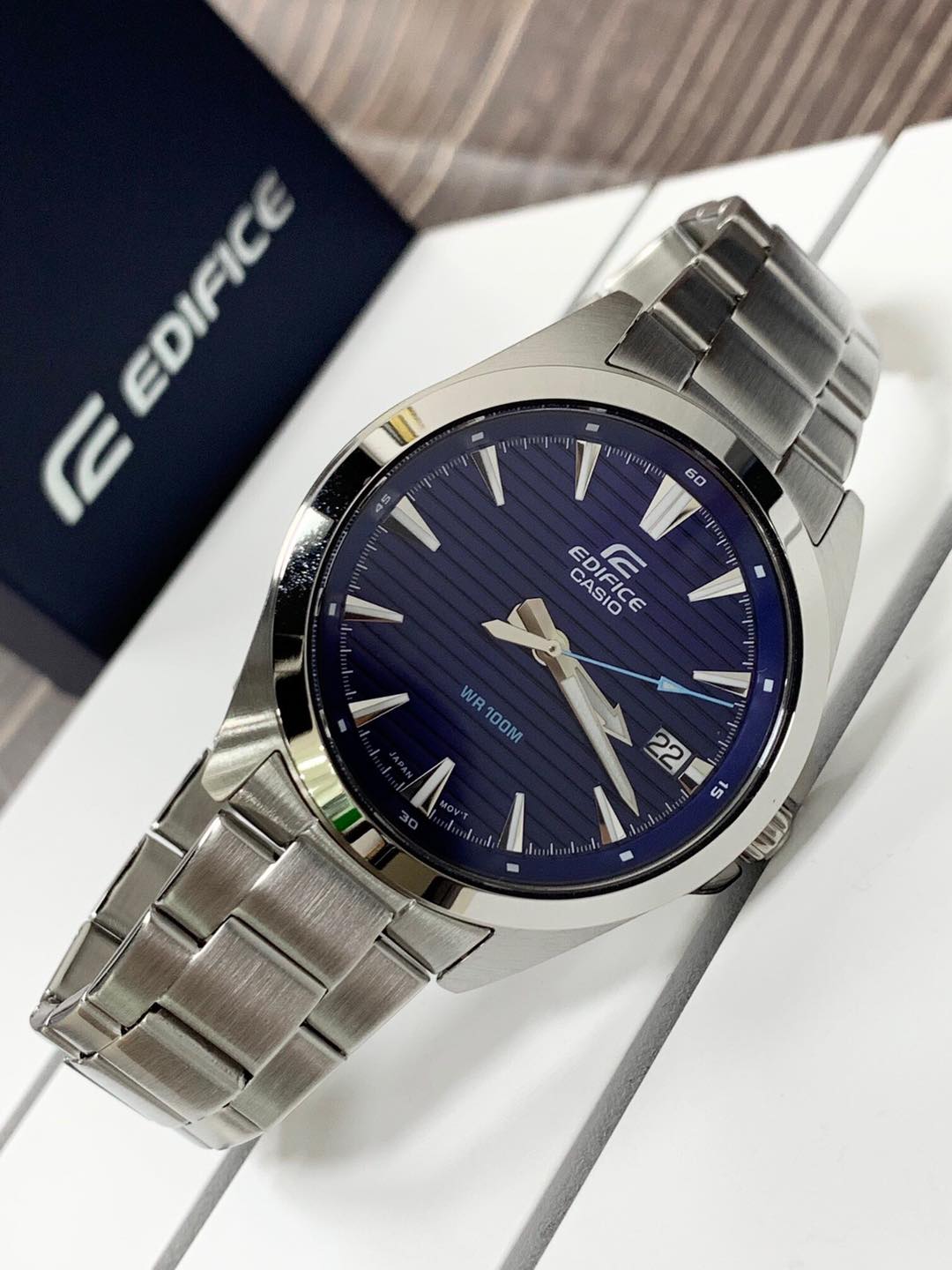 Casio Edifice - EFV - 140D - 2A - Stainless Steel Watch For Men - Zamana.pk
