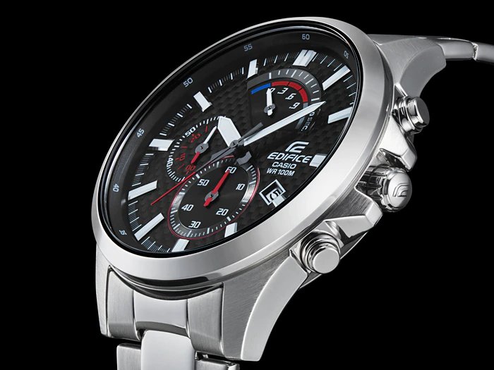 Casio Edifice EFV-530D-1AV Stylish Black Dial Chronograph Watch - For Men Secondary image