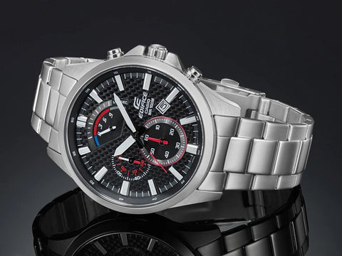 Casio Edifice EFV - 530D - 1AV Stylish Black Dial Chronograph Watch - For Men - Zamana.pk