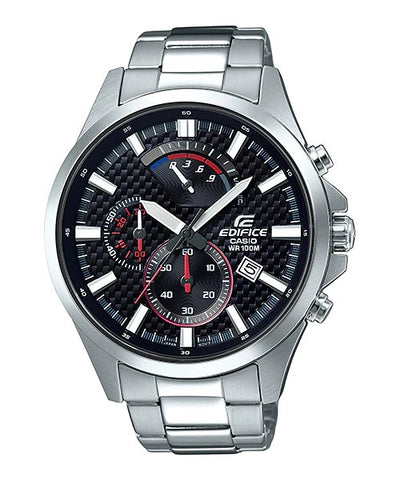 Casio Edifice EFV - 530D - 1AV Stylish Black Dial Chronograph Watch - For Men - Zamana.pk