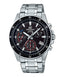 Casio Edifice - EFV - 540D - 1AVUDF - Stainless Steel Wrist Watch for Men - Black - Zamana.pk
