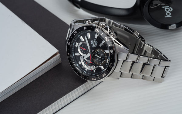 Casio Edifice EFV - 550D - 1AVUDF Chronograph Quartz Stainless Steel Band Mens Watch - Zamana.pk