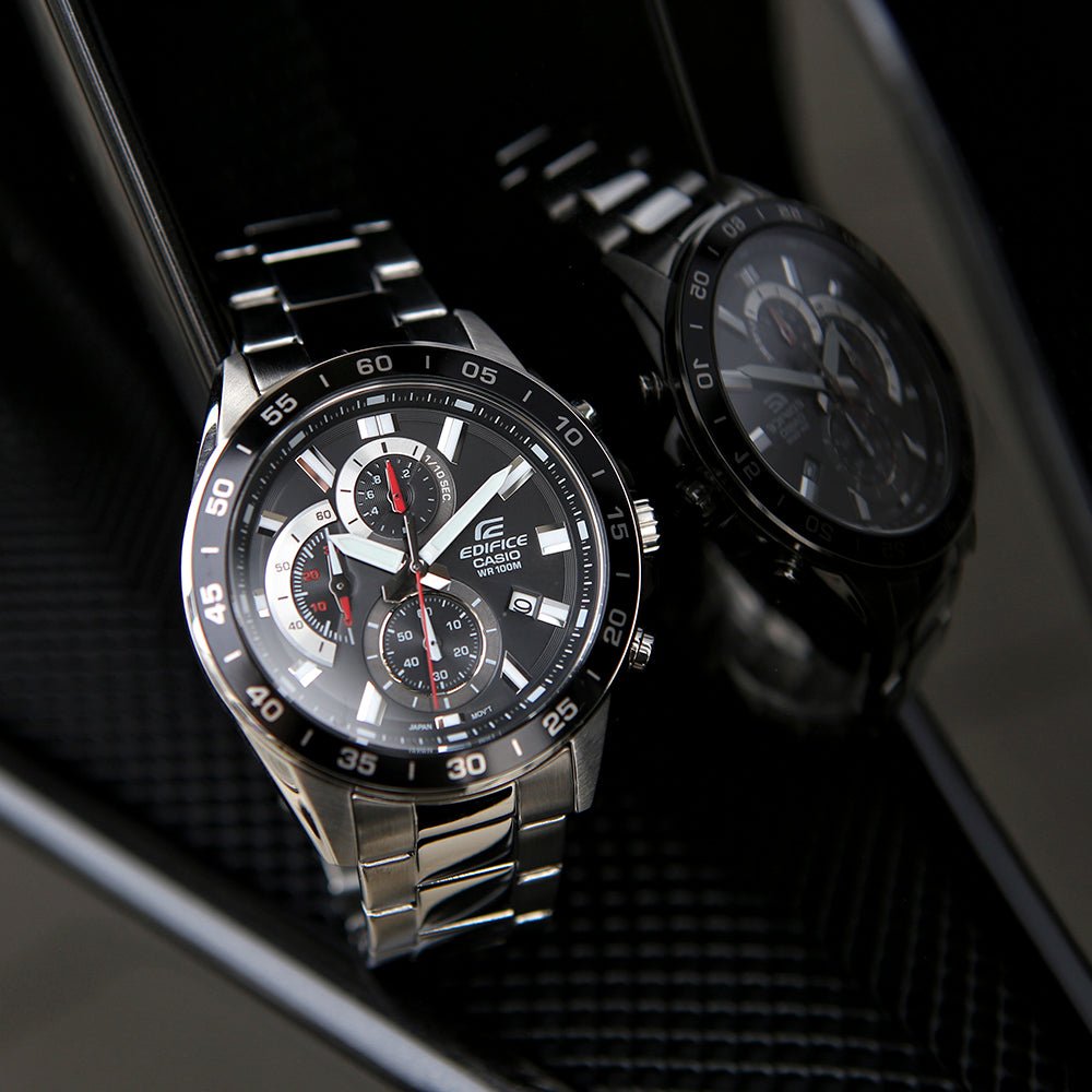 Casio Edifice EFV - 550D - 1AVUDF Chronograph Quartz Stainless Steel Band Mens Watch - Zamana.pk